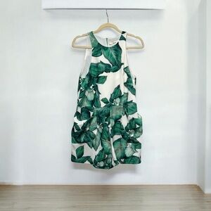 Cameo Collective Palm Leaf Romper XS – Tropical Green Print NWT